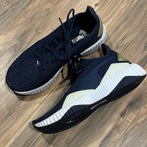 Puma Womens Defy Varsity Blue Running Shoes Sneakers Size 8.5